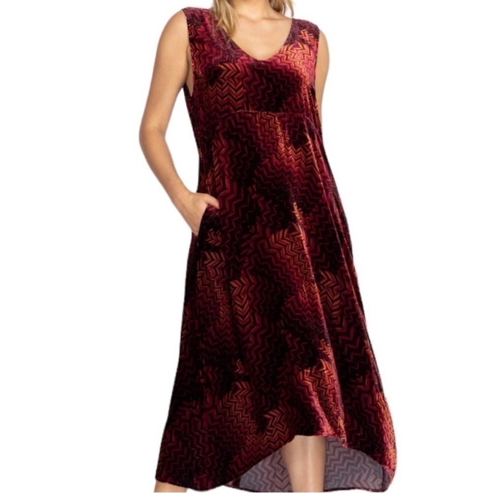 Johnny Was Belle Velvet Tank Dress